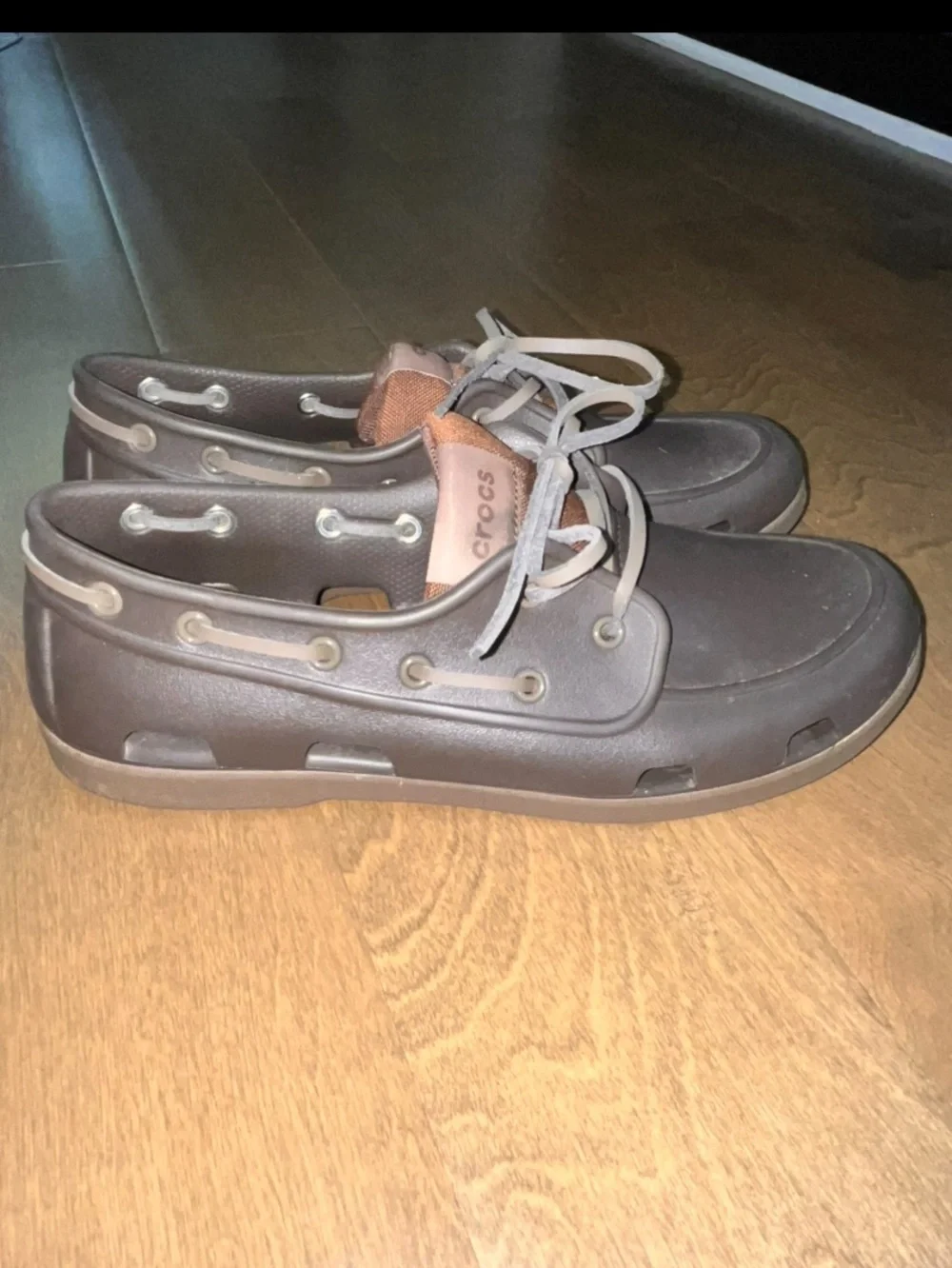 CROCS: Men’s Boat Shoe Crocs in Size 11: Very Good Condition…See Pics
